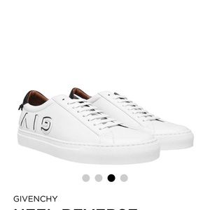 GIVENCY REVERSE LOGO SNEAKERS SOLD OUT LIKE NEW ORG. $650.00 Sz.42 9 1/2